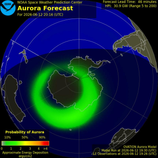 Current Southern hemispheric power input map