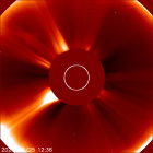 Latest LASCO C2 image of the Sun