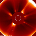Latest LASCO C2 image of the Sun