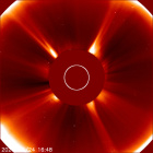 Latest LASCO C2 image of the Sun