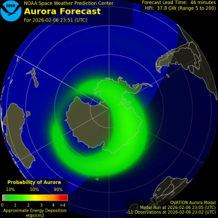 Current Southern hemispheric power input map