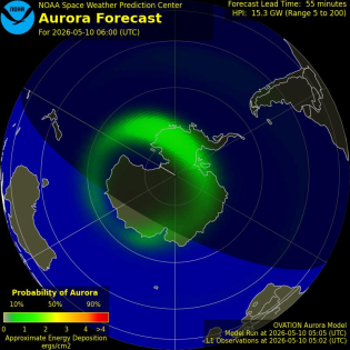 Current Southern hemispheric power input map