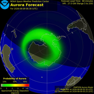 Current Southern hemispheric power input map