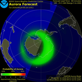 Current Southern hemispheric power input map