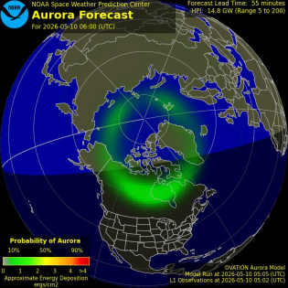 Current Northern hemispheric power input map