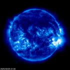 Click for time-lapse image of the sun