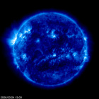 Click for time-lapse image of the sun